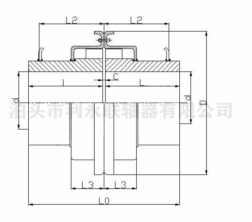 T20系列-罩壳轴安装蛇形弹簧联轴器