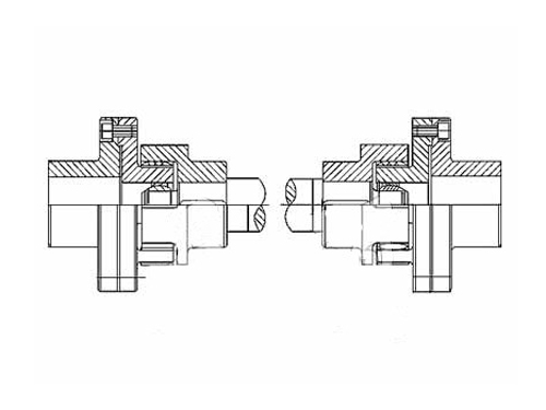 LXQ接中间轴球铰型星形弹性联轴器